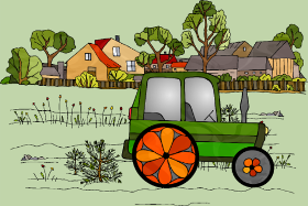 Motif Passion Tracteur personnalisé sur vêtement