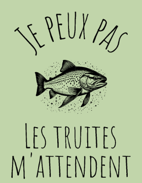Motif Pêcheur Passionné - Humour Au Bord de L'Eau personnalisé sur vêtement