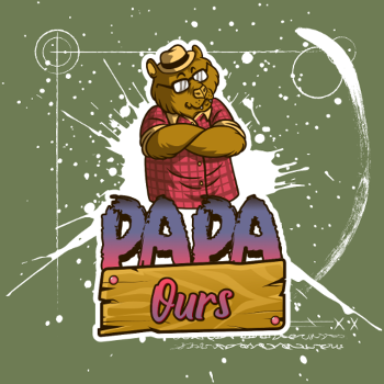 T-shirt Humour 'Papa Ours' - Cadeau Fête des Pères Câlin