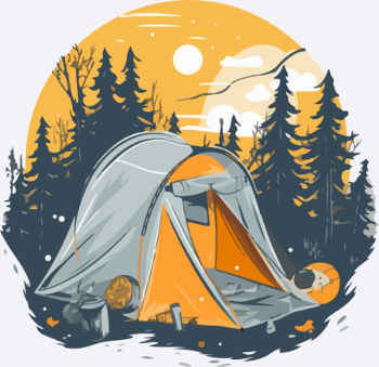 Camping en forêt