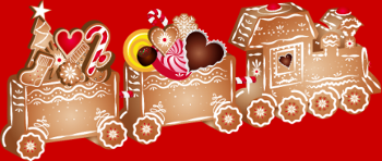 Adorable Train de Pain d'Épices 3D pour Noël