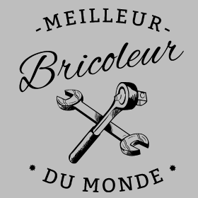 Motif Le Meilleur Bricoleur du Monde personnalisé sur vêtement