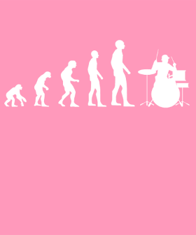Motif Évolution Batteur – L'Humour Rythmé personnalisé sur vêtement