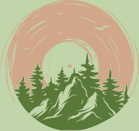 Motif T-shirt Vinyle Nature Aventure Montagne personnalisé sur vêtement