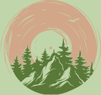 T-shirt Vinyle Nature Aventure Montagne
