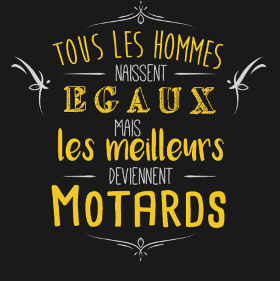 Motif Seuls les Meilleurs Deviennent Motards personnalisé sur vêtement