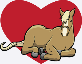 Ich liebe Pferde - Pferd mit Herz