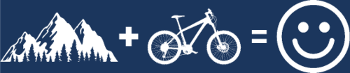 Mountainbike und Mountain ist das Glück
