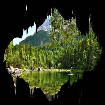 T-shirt Paysage Naturel Abstrait Effet Splash