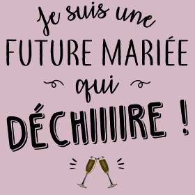 Motif Future Mariée Qui Dépote personnalisé sur vêtement