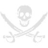 Piratenpullover Mann Weiß-Schwarz