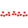 Coeurs rouges effrontés