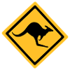 Australian Kangaroo Sign