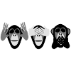 les trois singes