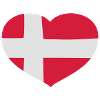 Hjerteformet Dannebrog