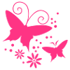 papillon souple, fleur