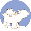 Baby Polar Bear with Dad