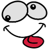 Stupido Crazy Grimace Fumetto Cartoon Face