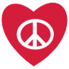tattoo peace and love extruded