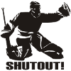 Hockey goalie shutout