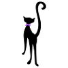 retro cat silhouette by Patjila
