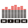Equalizer audio player dj