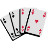 Poker Kartenfächer Asse