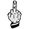 fuck you finger mittelfinger