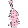 Rabbit with twisted ears
