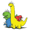 Dino Gang, Farbig