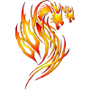 Roter Feuer-Drache_x2