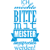 mit Meister angesprochen