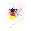 Deutschlandflagge Spray Style