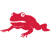 grumpy frog