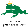 grumpy frog prince - waiting