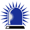 rotating blue beacon light