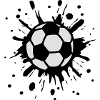 Football, Splash, Soccer, Splatter,