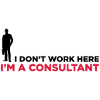 I do not work. I am a business consultant.