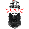 Nerd Beard Glasses