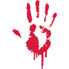 A handprint Graffiti