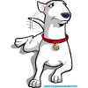 Bull Terrier Cartoon Dog