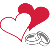 hearts and rings