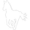 Pferd frontal - Outline