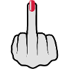 Frauen Mittelfinger Nagellack