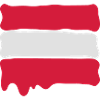 Runny paint flag Austria