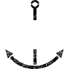 Anker Mit Textaussparung - Black