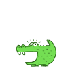 Krokodil + Sprechblase 2