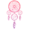 Attrape rêve Rose
