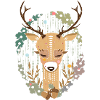 Hirsch im Wald