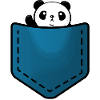 Panda in a pocket